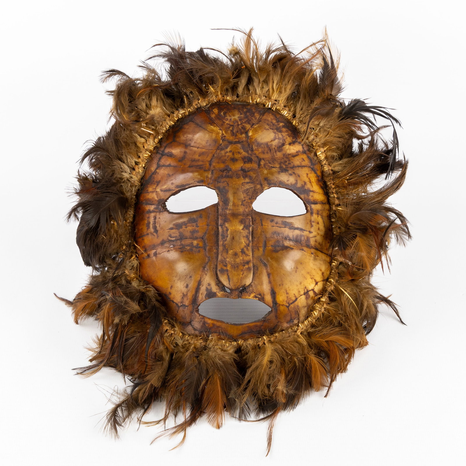 African Art, a Bwami Lega mask or Lukungu, tortoise shell and feathers, Democratic Republic of (1 of 5)