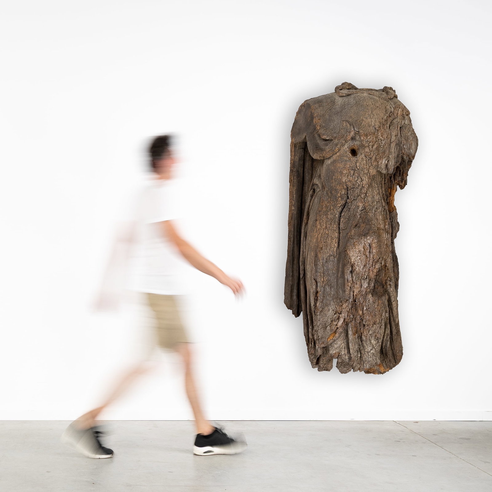 A Large and intriguing Late Gothic wood-sculptured statue (headless), probably of a Saint, 15th/16th (1 of 9)