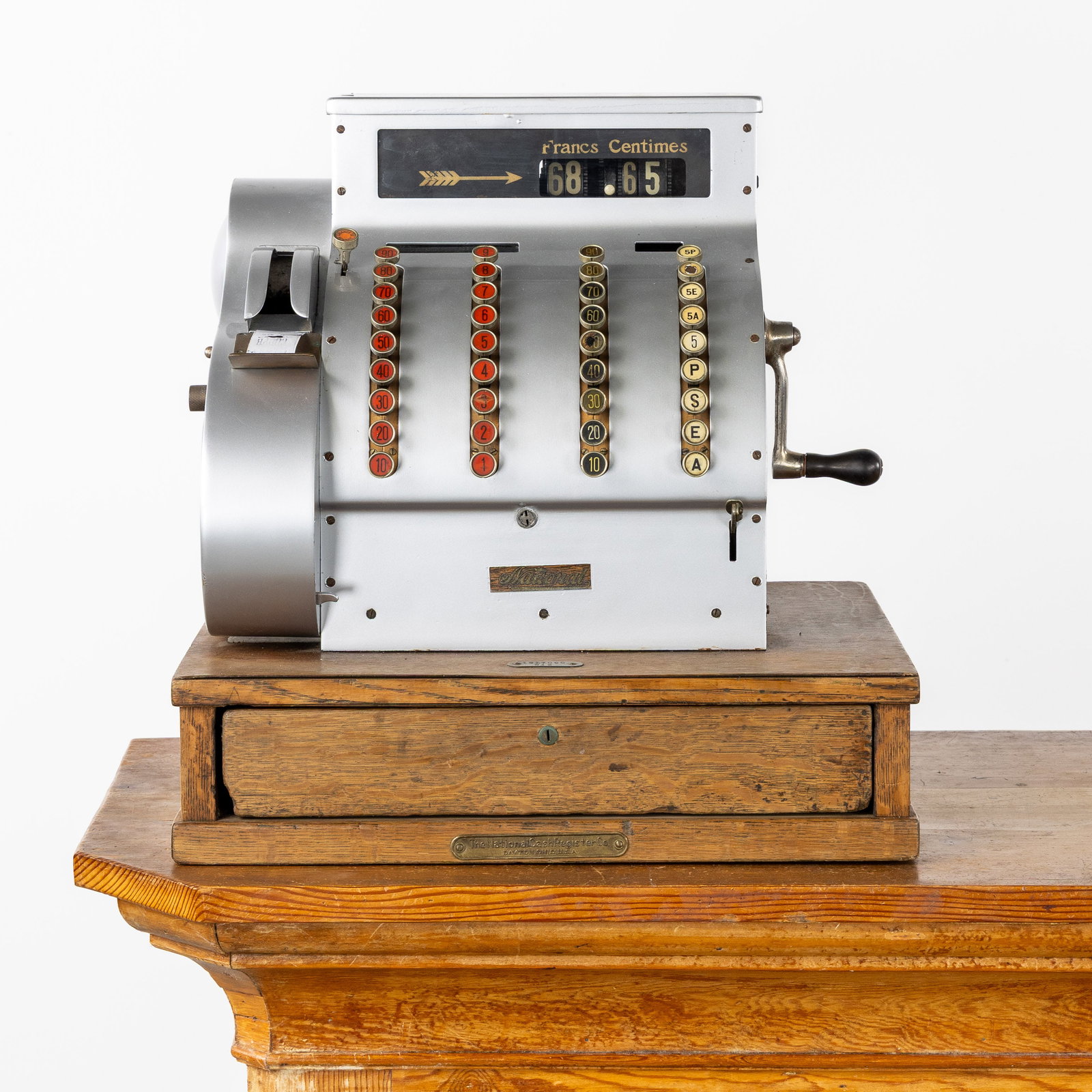 An Antique cash register, National Cash Register Company, United States, circa 1920-1940. (1 of 12)