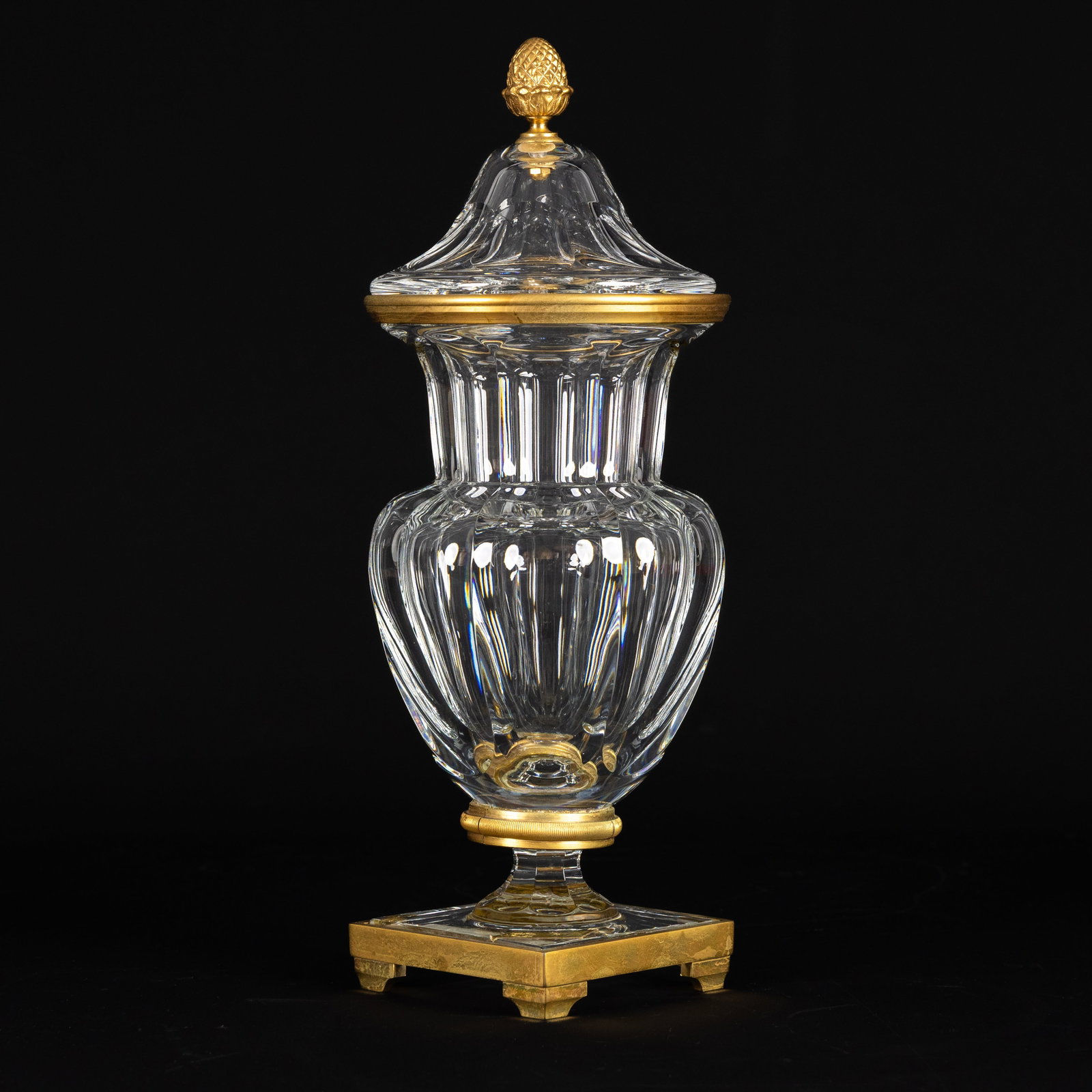 Baccarat ‘Marie Louise’, a vase. Gilded bronze and cut crystal. (1 of 8)