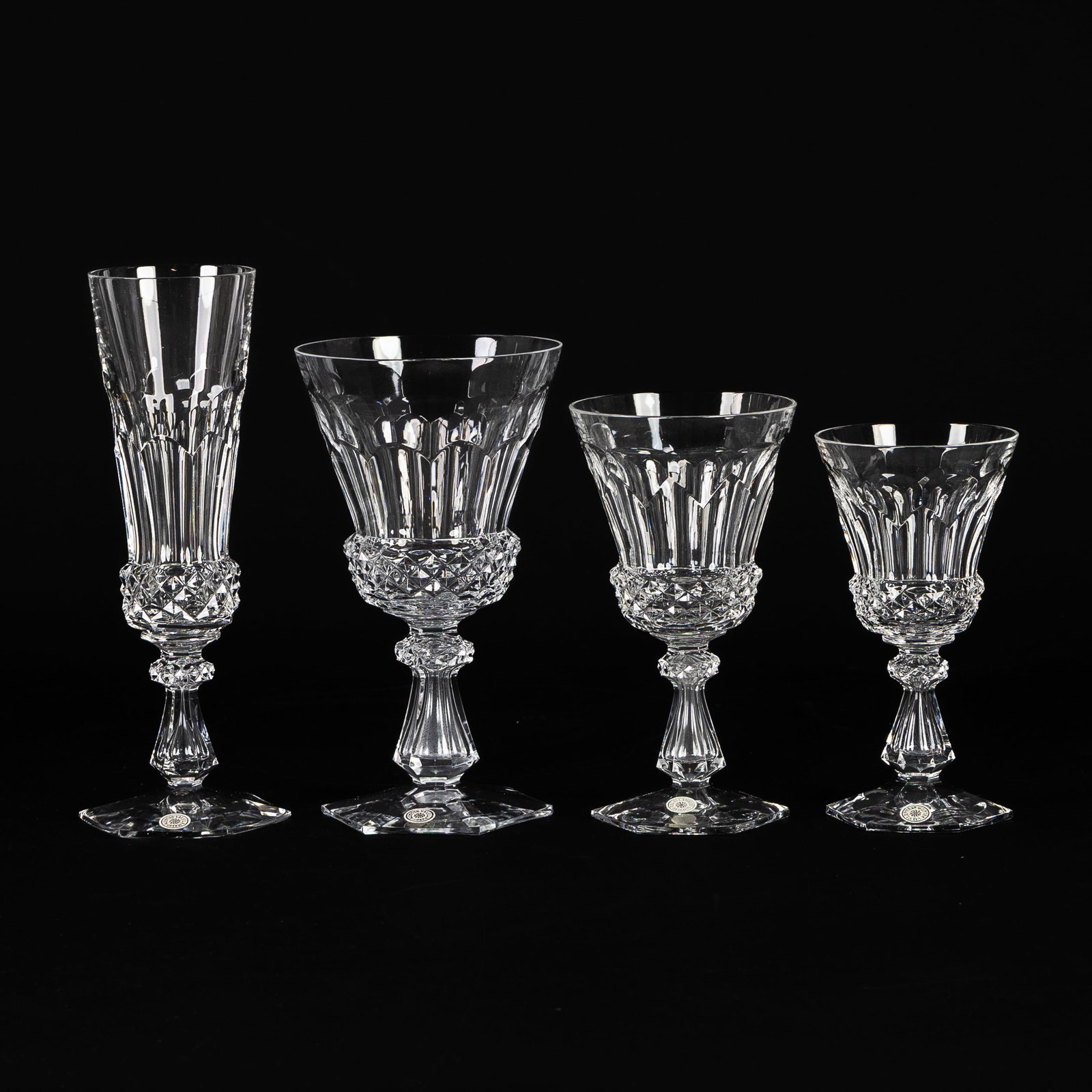 Val Saint Lambert, Nikita, a 47-piece glassware set. Cut crystal. (1 of 5)
