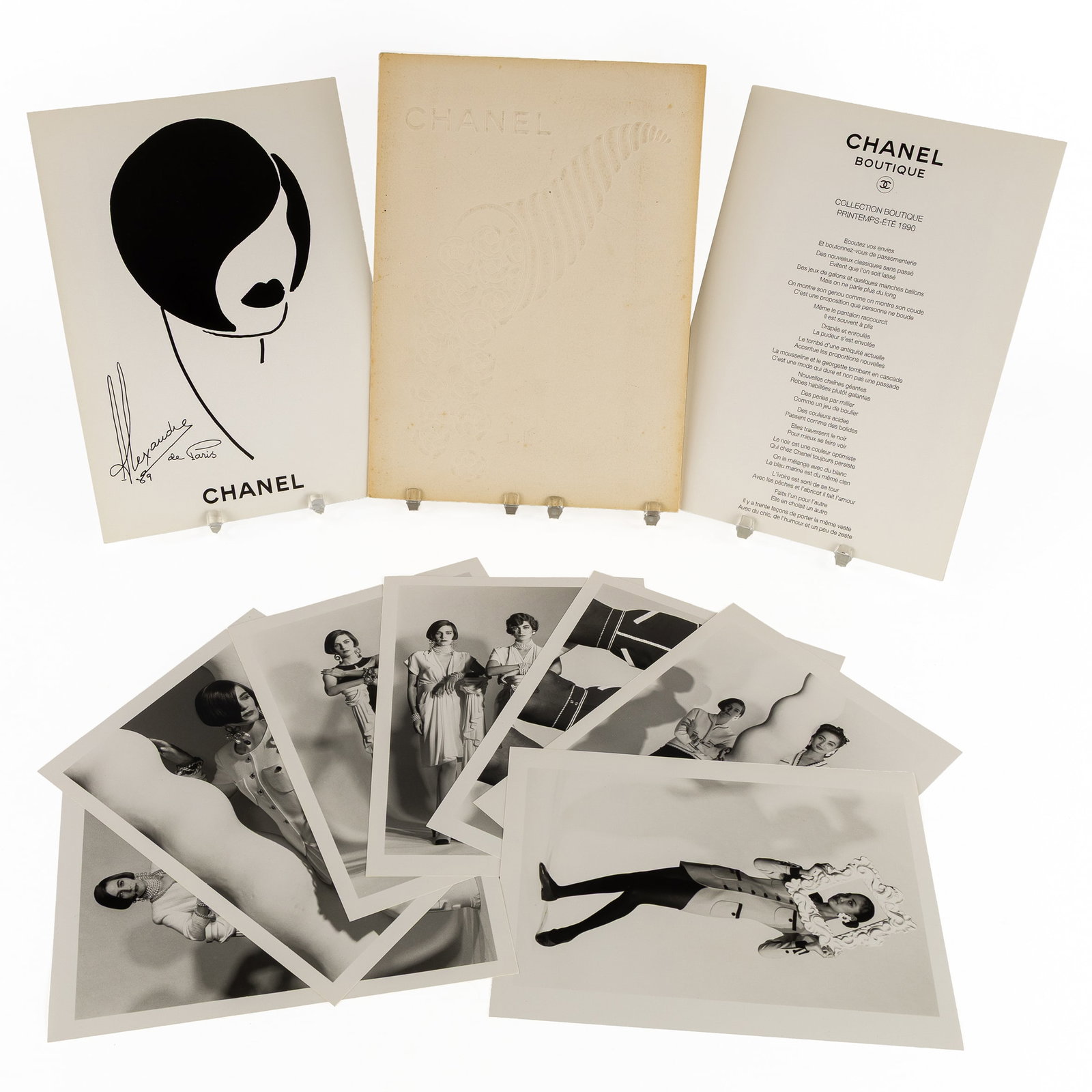 Chanel Boutique, Collection Printemps-Été 1990, a Press Kit or Lookbook, Karl Lagerfeld & (1 of 8)