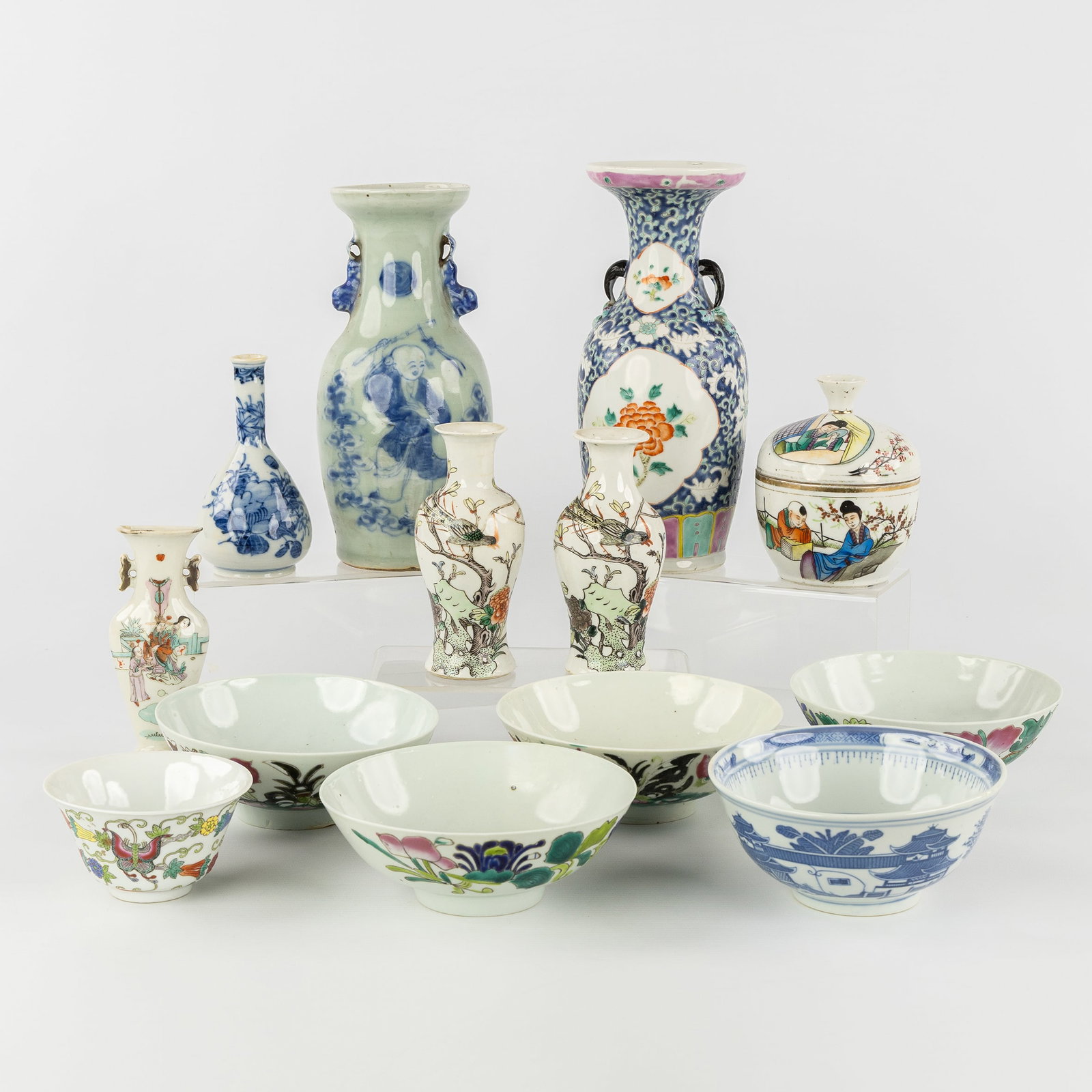 A Collection of Chinese porcelain, Blue and White, Famille Rose and Famille Verte, 19th/20th (1 of 15)