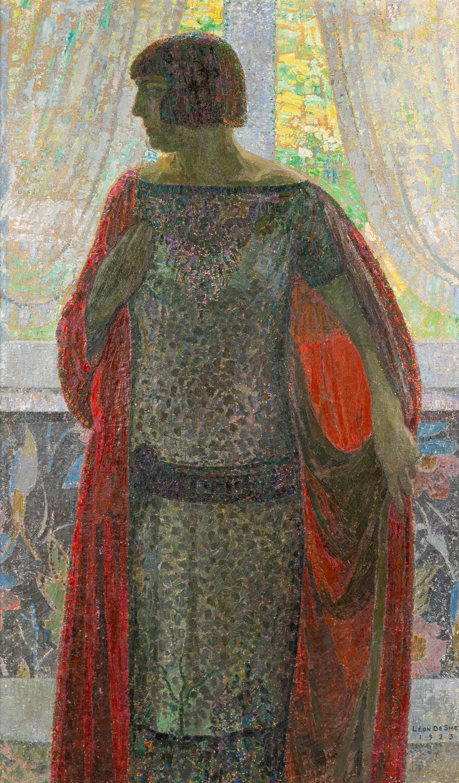 Leon De Smet (1881-1966) 'Portret of Maria', oil on canvas (1923): Leon De Smet (1881-1966) 'Portret of Maria', oil on canvas (1923) Oil on canvas.Portrait of Maria Willems, wife of Leon De Smet.Signed and dated lower right. (148 x 93.5 cm)