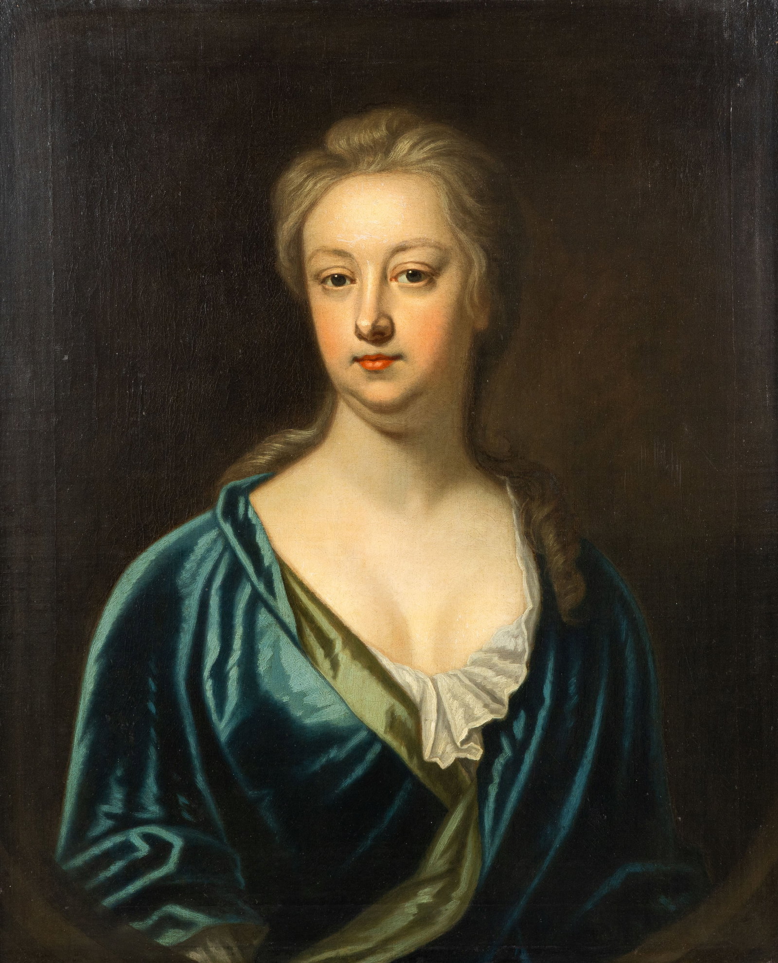 Workshop of Johann Heinrich I Tischbein (1722–1789), ‘Portrait of a Lady’, oil on: Workshop of Johann Heinrich I Tischbein (1722–1789), ‘Portrait of a Lady’, oil on canvas. 18th century. Portrait of a young lady, oil on canvas. Marked ‘J. Tischbein’