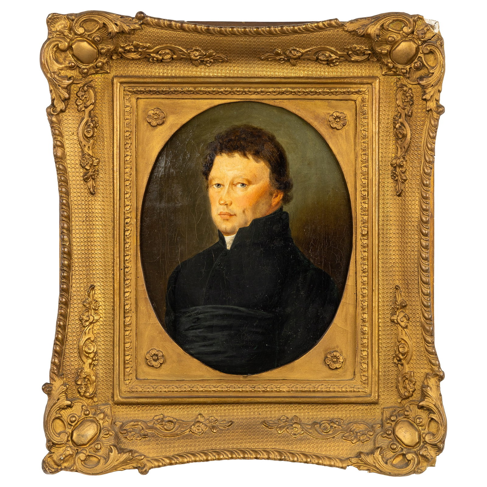 European school, portrait of a man, oil on canvas. 19th C.: European school, portrait of a man, oil on canvas. 19th century. Oil on canvas.Unsigned. (42 x 36 cm) (21 x 27 x 0 cm)