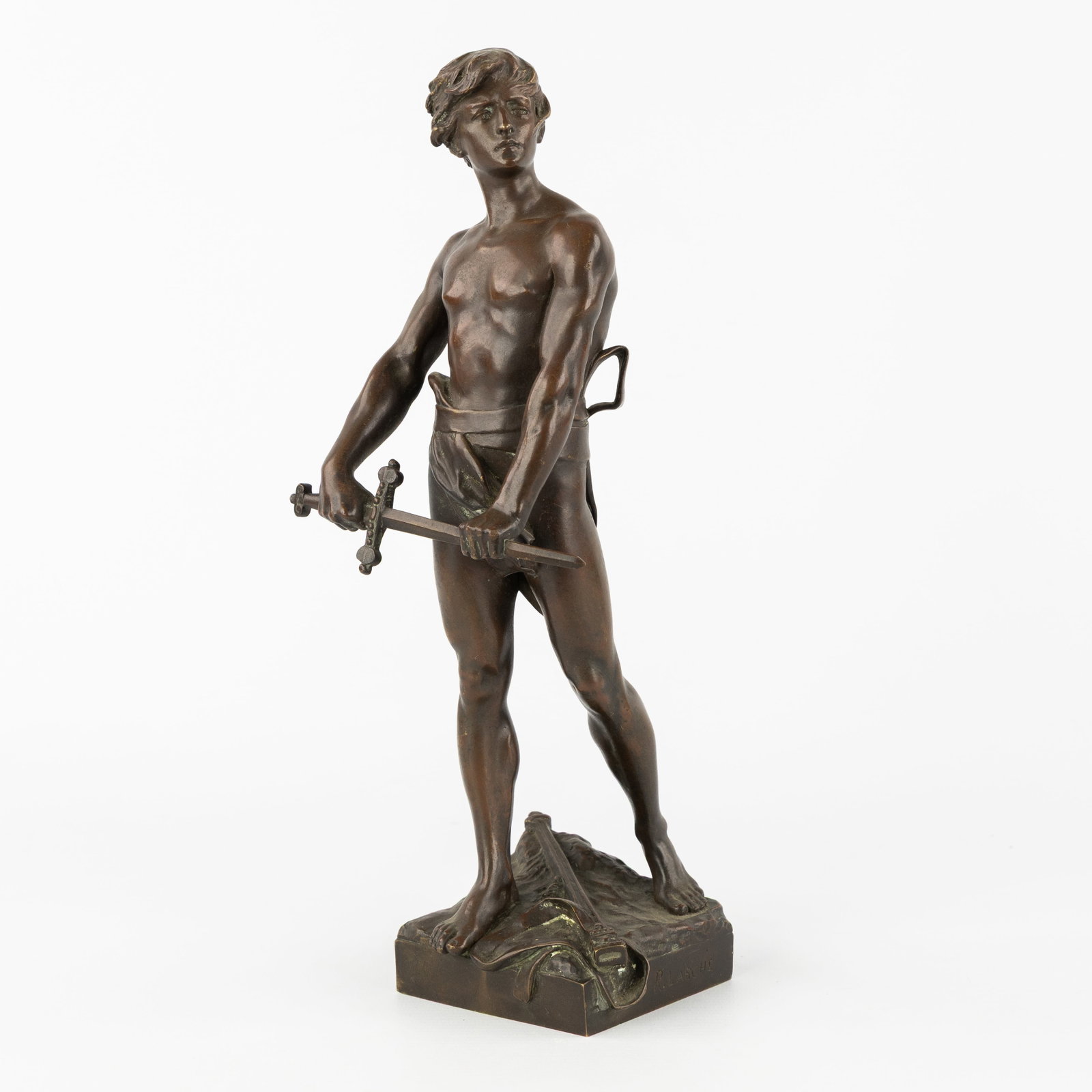 Raoul François Larche (1860-1912) 'Vingt Ans', patinated bronze, Siot Paris. (1 of 9)