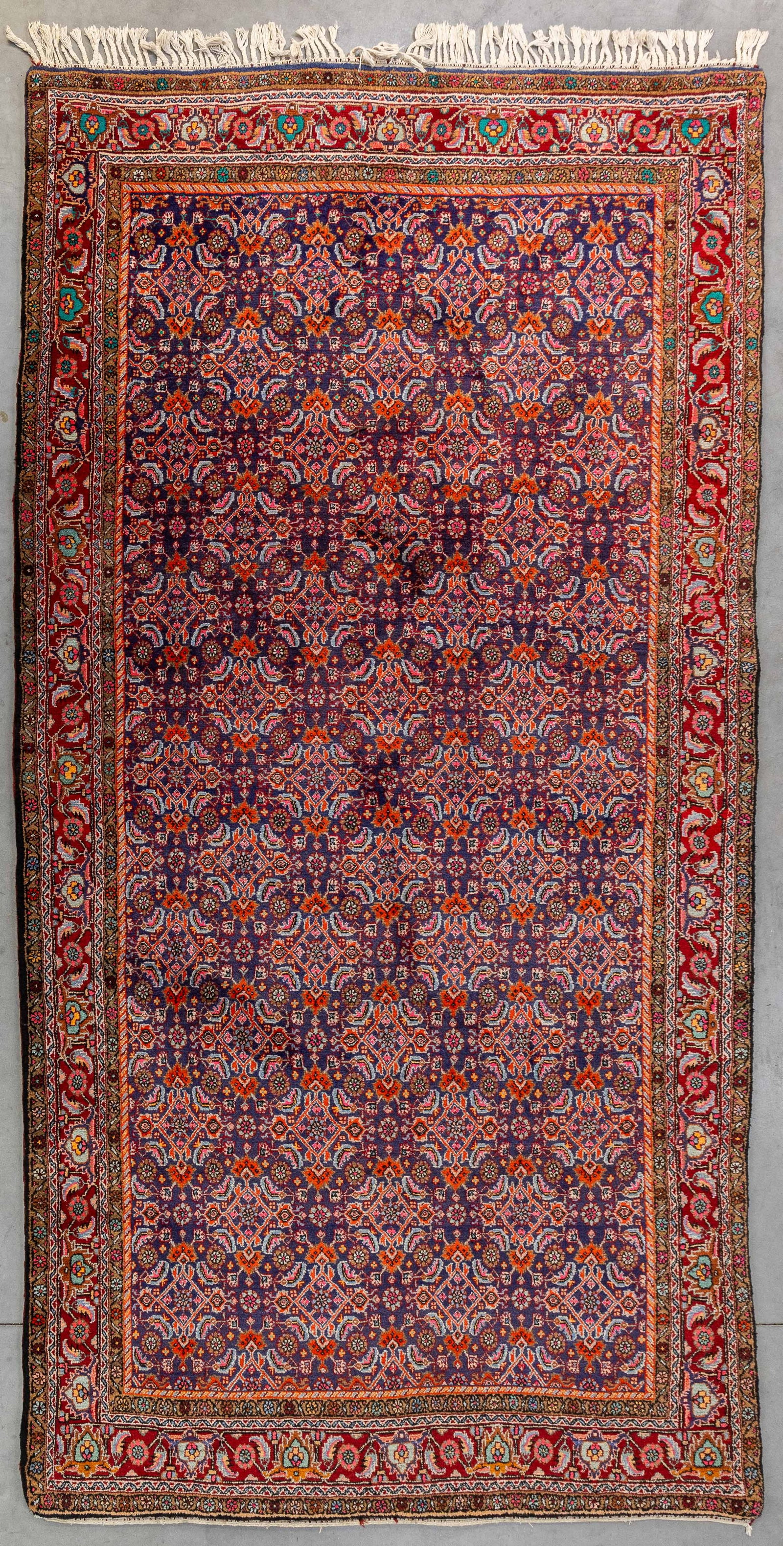 An Oriental hand-made carpet, Bijar, Iran (153 x 305 cm). (1 of 6)