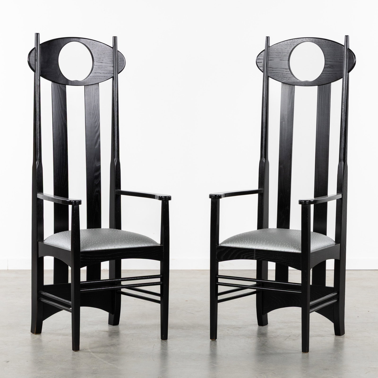 Charles Rennie Mackintosh (1868–1928) ‘Argyle chair’ for Cassina. Wood and (1 of 9)