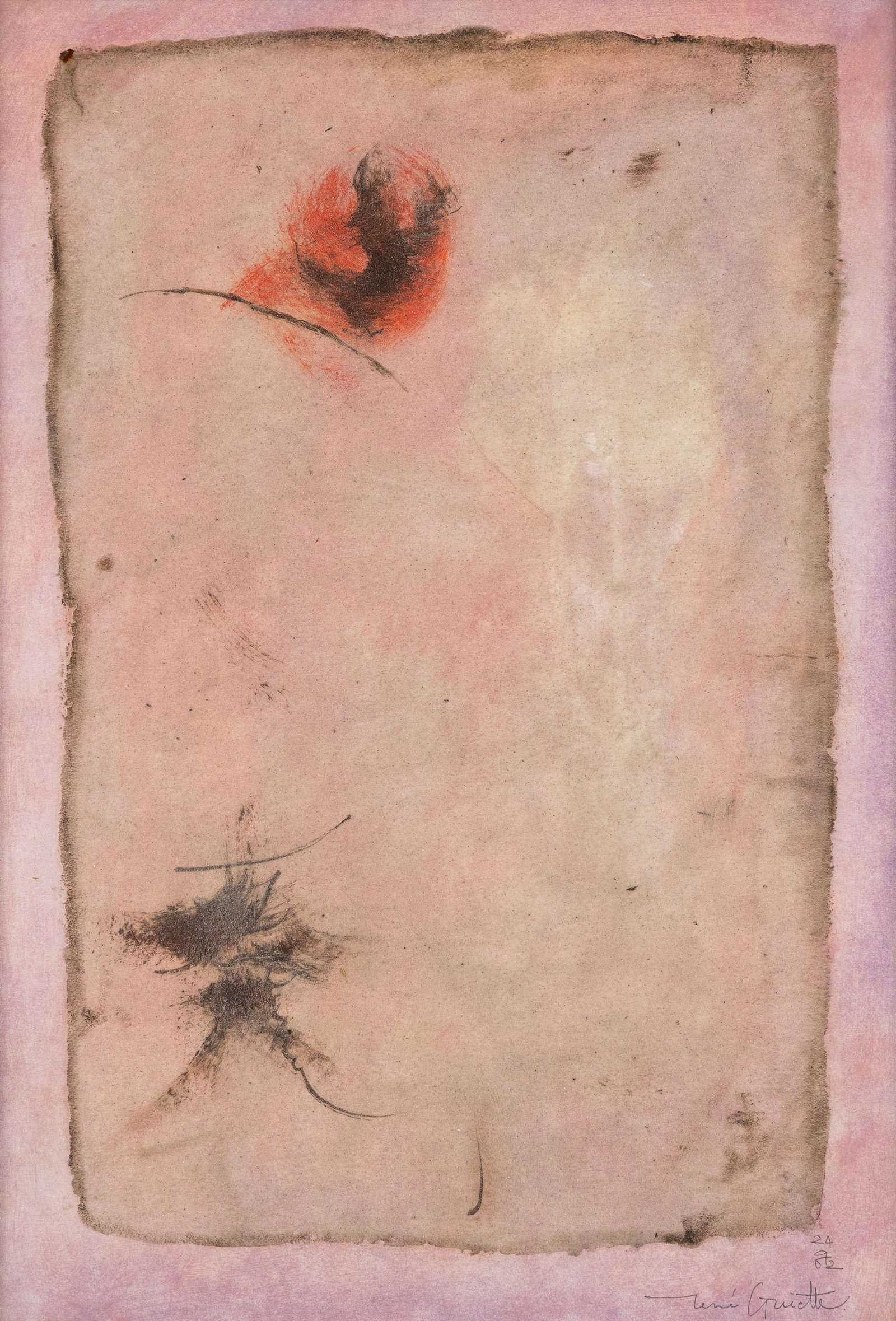 René Guiette (1893-1976) 'Untitled', mixed media (1962). (1 of 6)