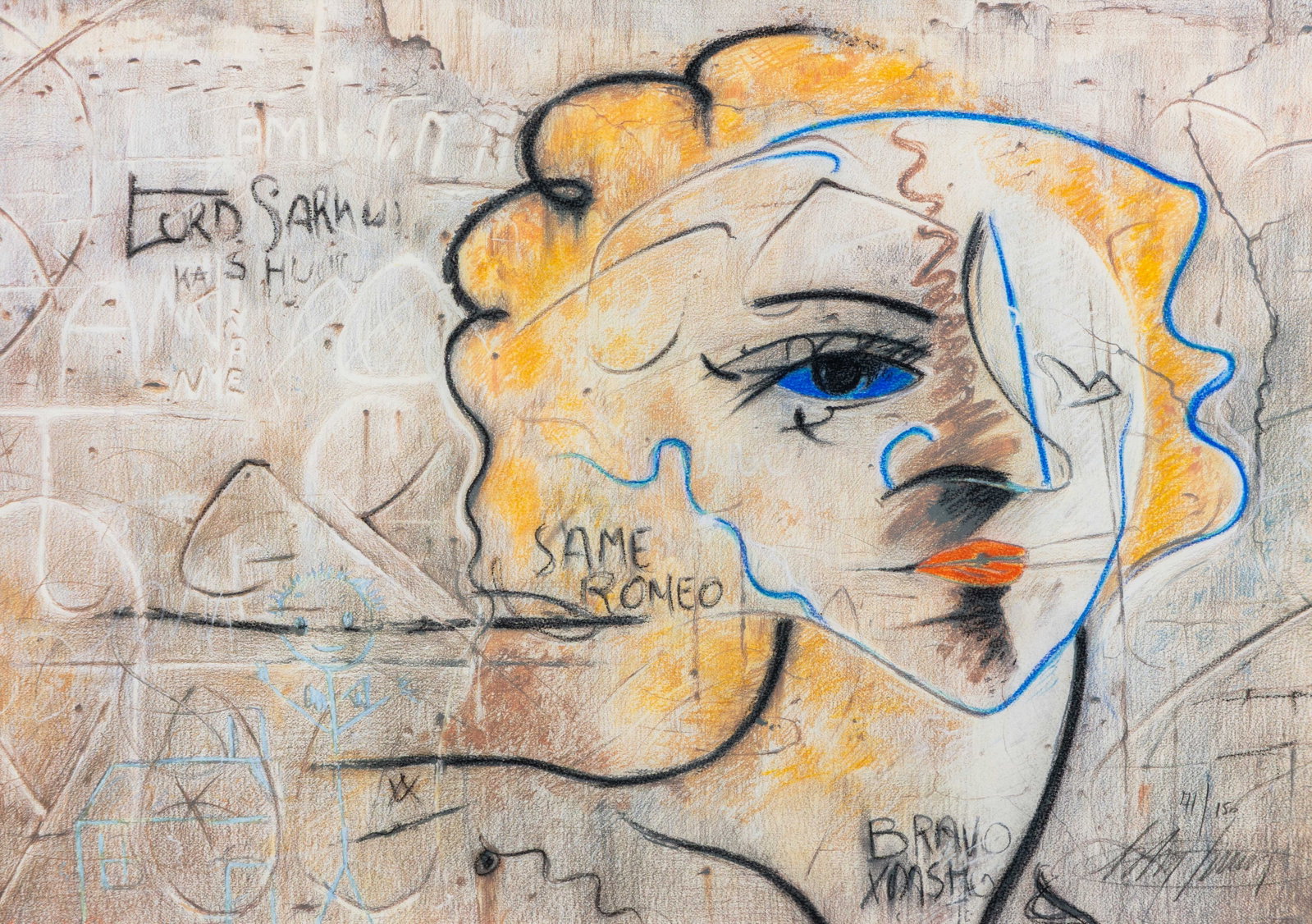 Christian Silvain (1950) 'Belle de Paris', 71/150, mixed media, serigraph.: Christian Silvain (1950) 'Belle de Paris', 71/150, mixed media, serigraph. Mixed media, a serigraph.Signed and numbered 71/150 lower right. (75 x 97 cm) (75 x 54 x 0 cm)