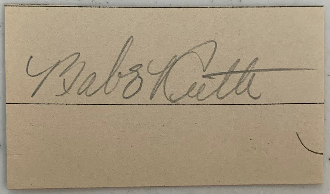 Babe Ruth Autograph: Autographed Photo (8.5x11) (COA provided through Auctions Xpress)