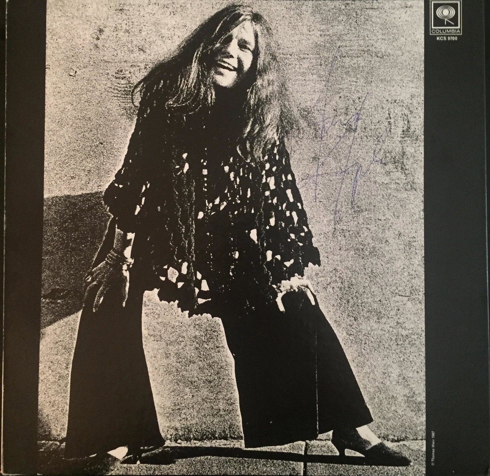 Janice Joplin Autographed "Cheap Thrills" Album: Signed vinyl record, COA provided by Auctions Xpress.