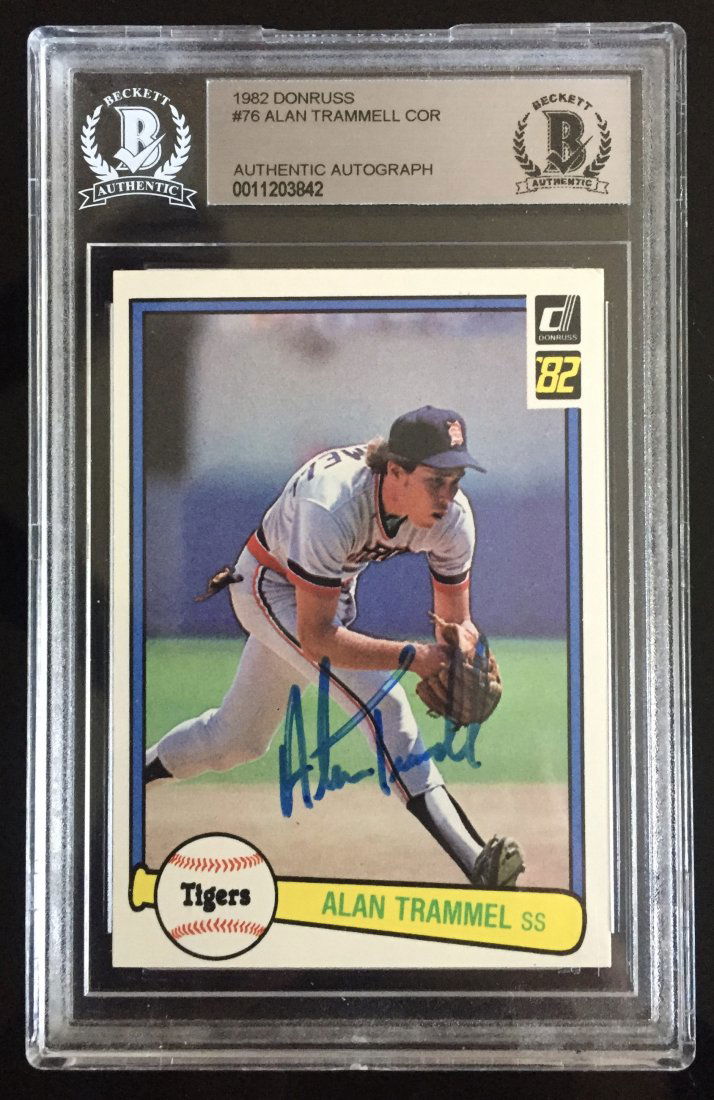 Alan Trimmel Signed & Slabbed Baseball Card (1 of 1)