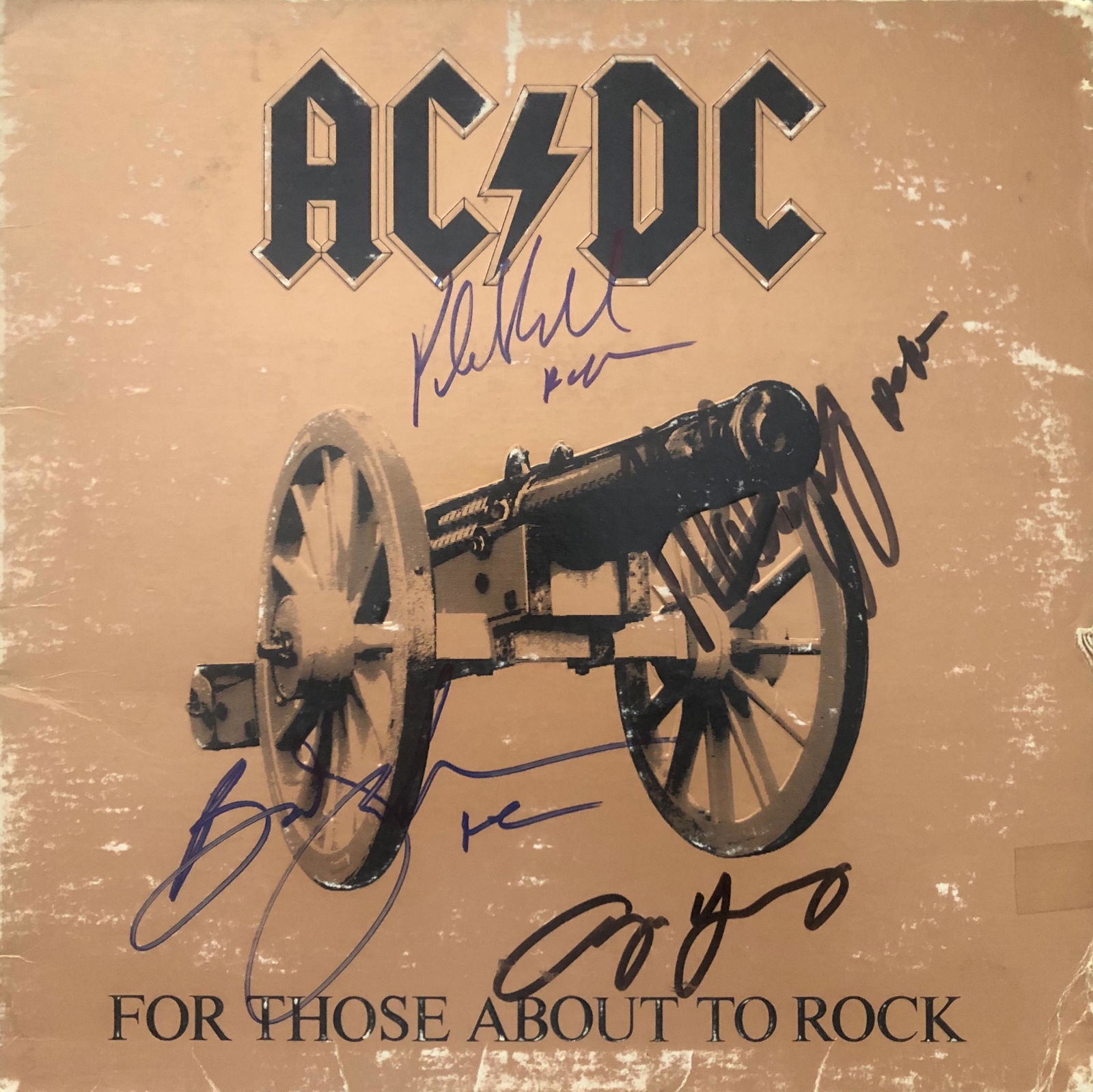 ACDC Autographed Album ALL 4 MEMERS! "For Those About (1 of 1)