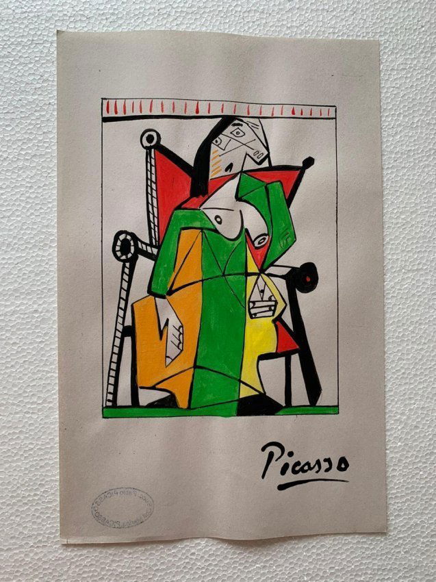 Pablo Picasso Drawing on paper signed, sealed (1 of 2)