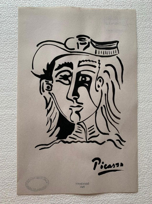 Pablo Picasso Drawing on paper signed, sealed (1 of 2)