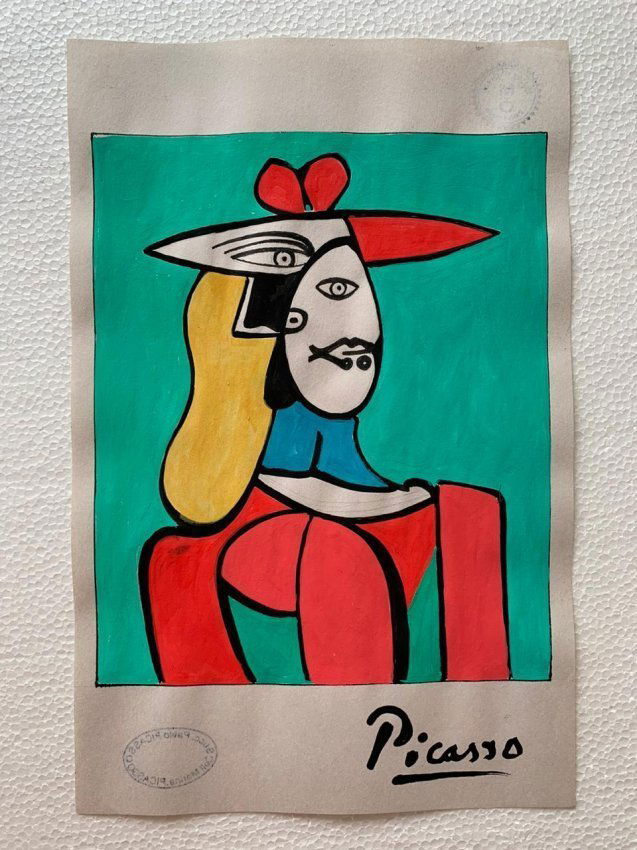 Pablo Picasso Drawing on paper signed, sealed (1 of 2)
