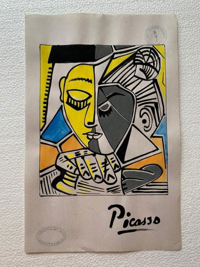 Pablo Picasso Drawing on paper signed, sealed (1 of 2)