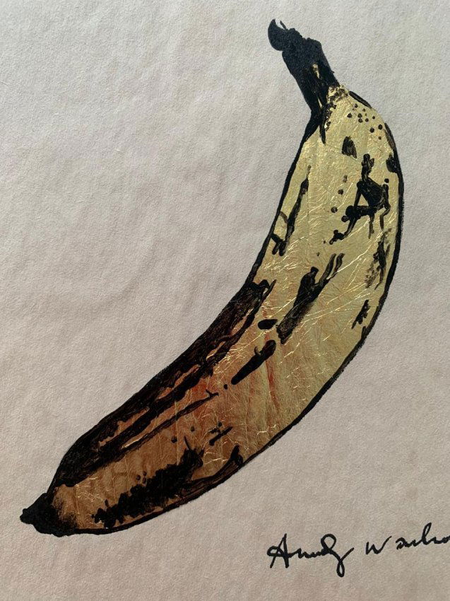 Andy Warhol mixed media on paper signed, sealed (1 of 4)