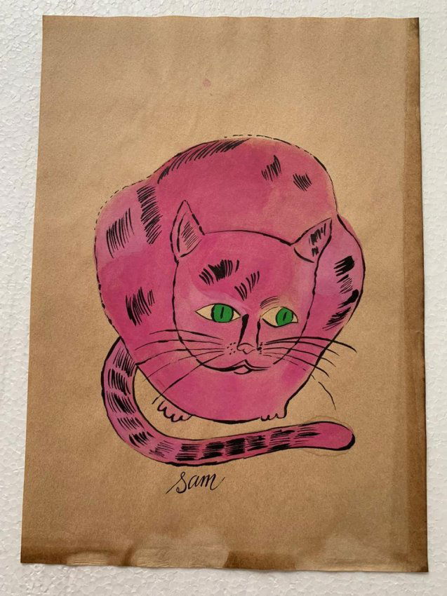 Andy Warhol mixed media on paper signed, sealed (1 of 2)