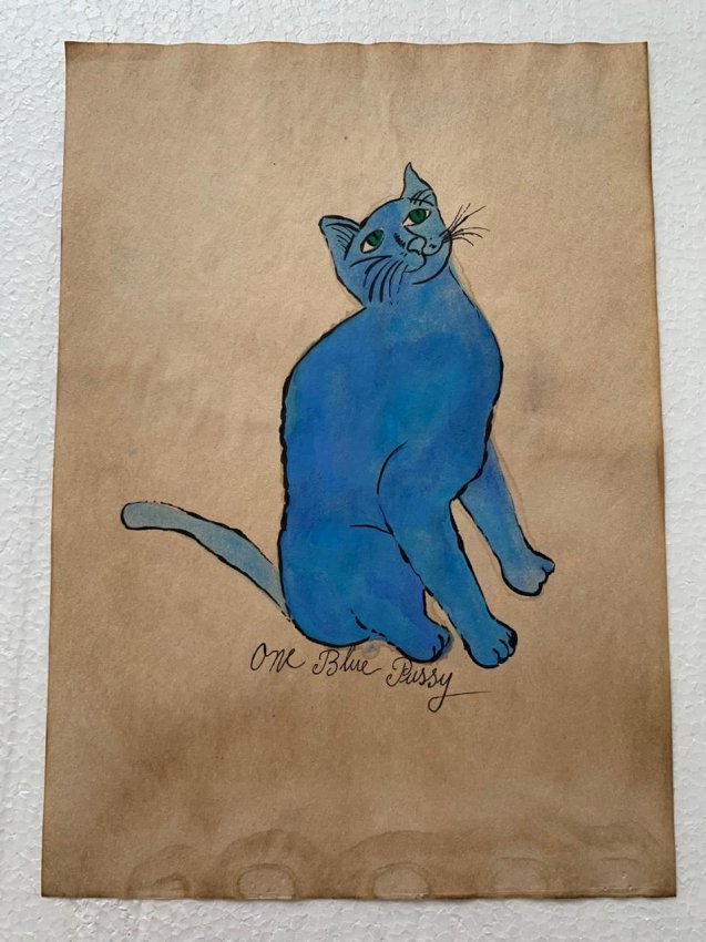 Andy Warhol mixed media on paper signed, sealed (1 of 2)