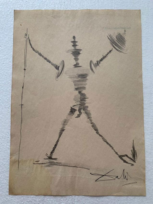 Salvador Dalí Drawing on paper, Signed and Sealed (1 of 2)