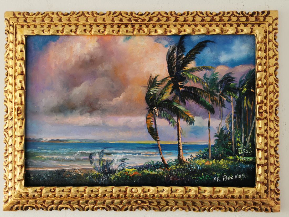 A. E. Backus oil on canvas, signed -in the style of (1 of 8)