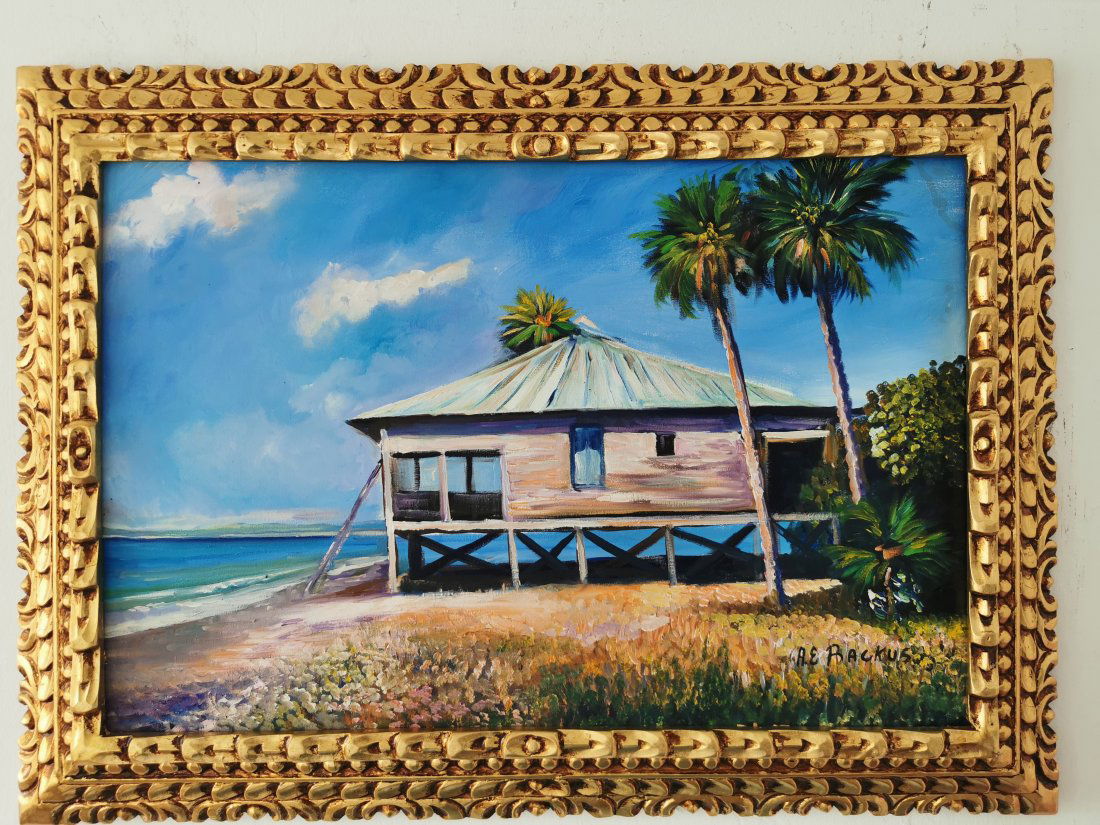 A. E. Backus oil on canvas, signed -in the style of (1 of 8)