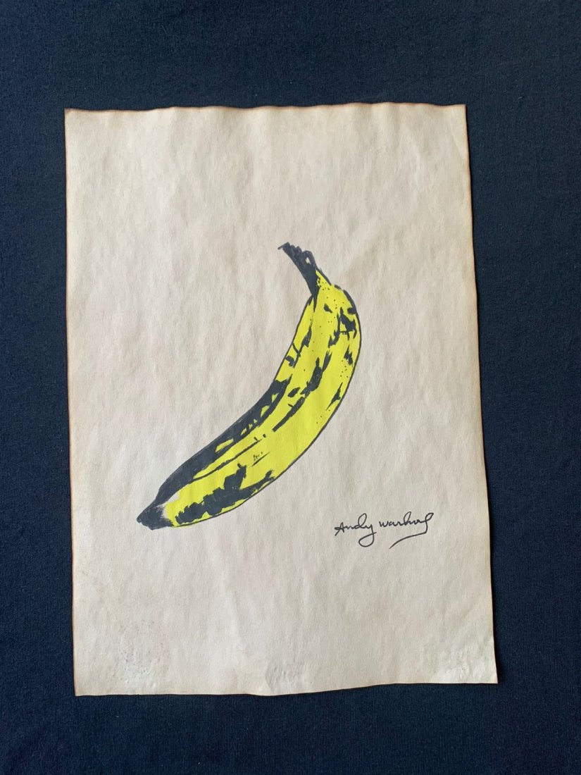 Andy Warhol mixed media drawing signed -in the style of: Andy Warhol Drawing on paper mixed media signed and sealed.------------------Andy Warhol was one of the most prolific and popular artists of his time, using both avant-garde and highly commercial sens