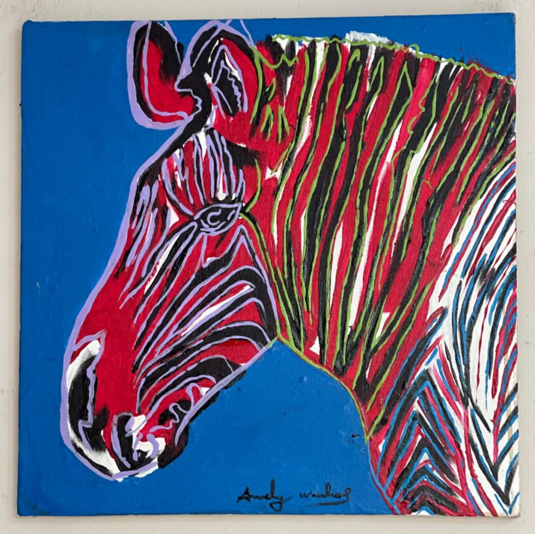 Andy Warhol Oil on Canvas, sealed -in the style of (1 of 8)
