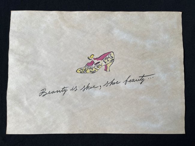 Andy Warhol mixed media drawing sealed-in the style of: Andy Warhol Drawing on paper mixed media, sealed.------------------Andy Warhol was one of the most prolific and popular artists of his time, using both avant-garde and highly commercial sensibilities.