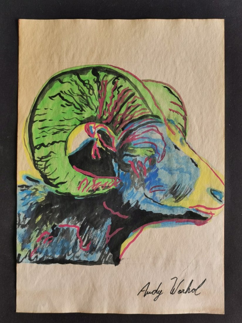 Andy Warhol drawing on paper (in the style of): In the style of Andy Warhol Drawing on paper ---------------------Andy Warhol was one of the most prolific and popular artists of his time, using both avant-garde and highly commercial sensibilities. 