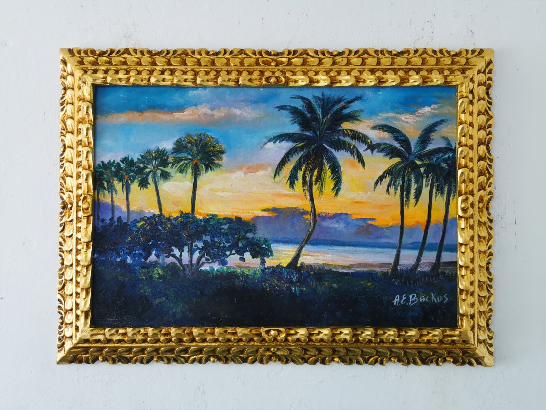 A. E. Backus oil on canvas (In the style of) (1 of 9)
