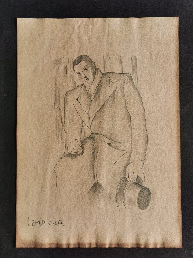 Tamara de Lempicka drawing on paper (In the style of): In the style of Tamara de Lempicka drawing on paper--------------Measures: 12" x 8" Inches aprox-------------------------------------Tamara de Lempicka was a polish painter who became an integral part