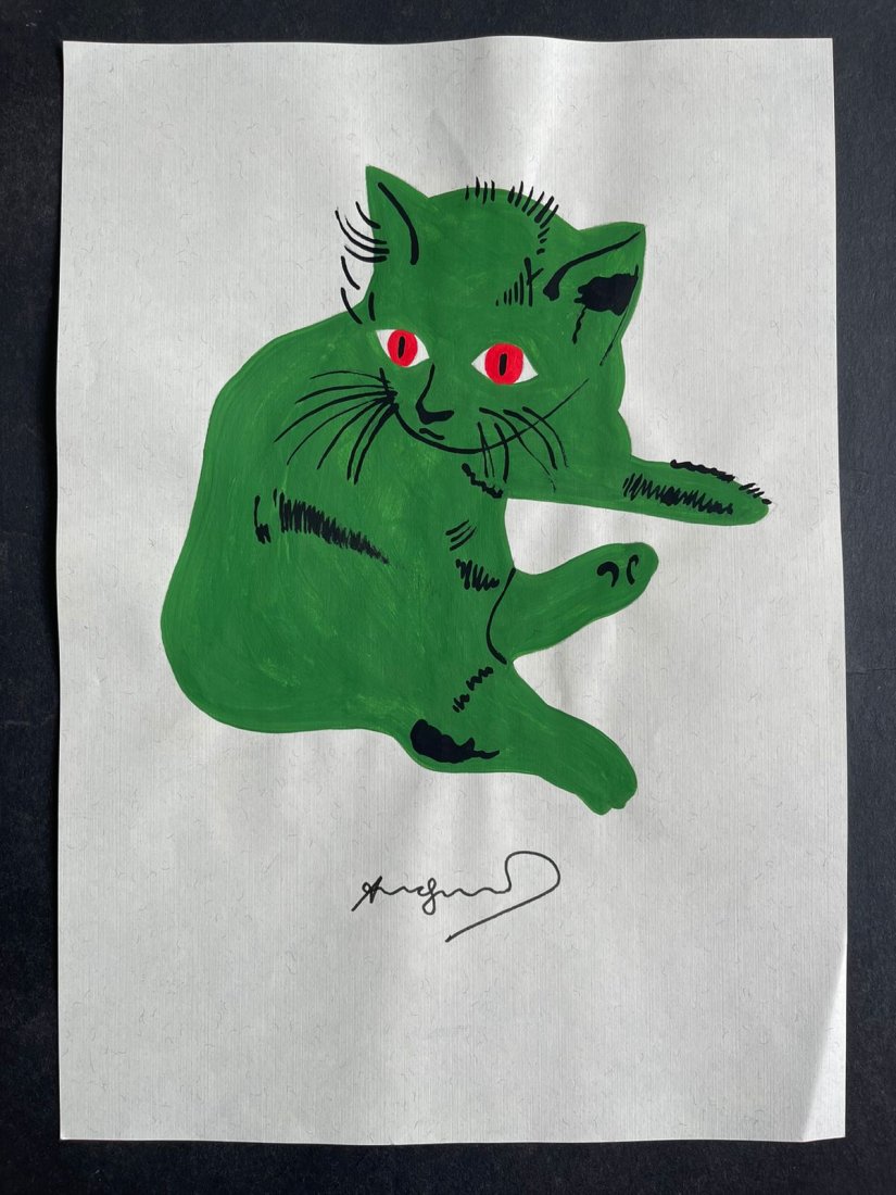 Andy Warhol drawing on paper (In the style of): In the style of Andy Warhol Drawing on paper mixed media.--------- Andy Warhol was one of the most prolific and popular artists of his time, using both avant-garde and highly commercial sensibilities.