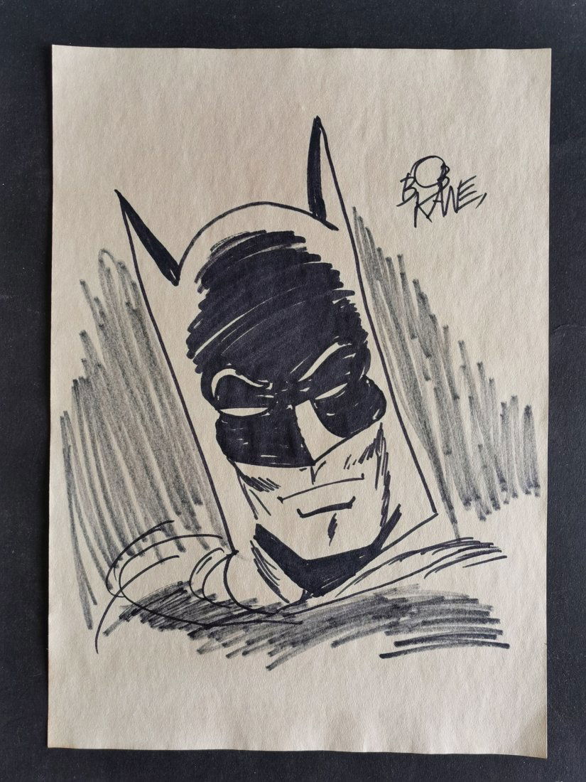 Bob Kane Drawing on paper -In the style of (1 of 4)