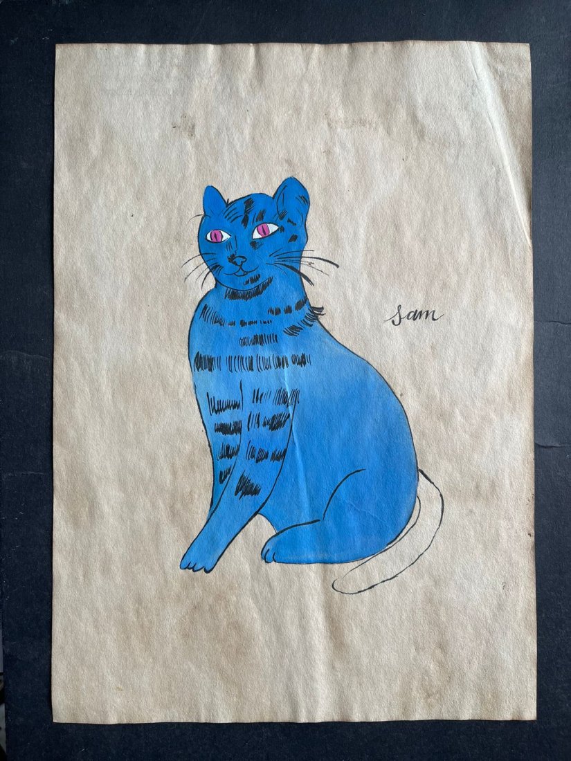 Andy Warhol drawing on paper -In the style of: In the style of Andy Warhol Drawing on paper mixed media.-------- Andy Warhol was one of the most prolific and popular artists of his time, using both avant-garde and highly commercial sensibilities. 