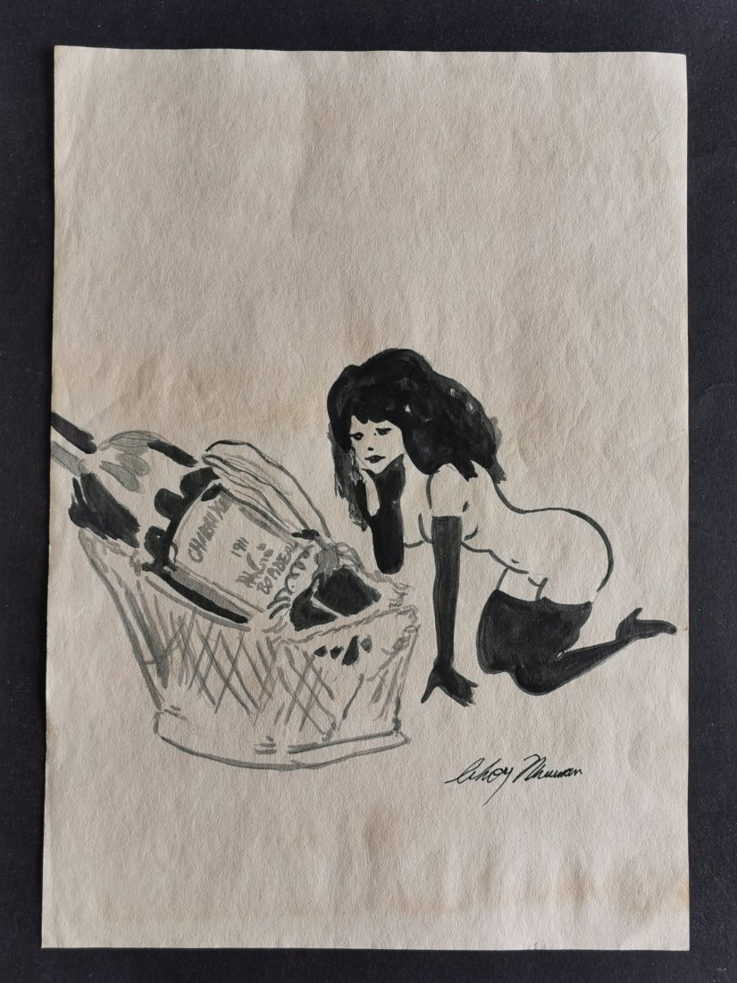 Leroy Neiman drawing on paper -In the style of (1 of 5)