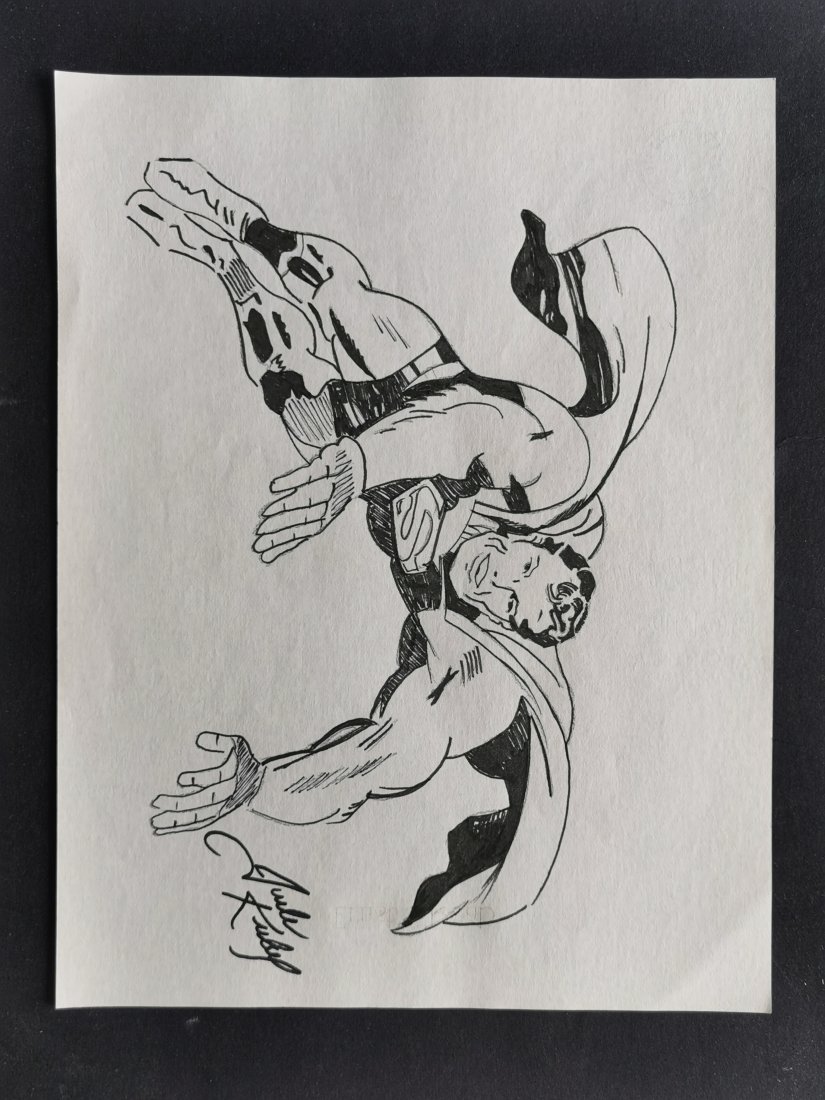 Jack Kirby drawing on paper - In the style of: In the Style of Jack Kirby Drawing on paper-------------------Measures: 12" x 8" Inches aprox---------------------------------- Jack Kirby was an American comic book artist, writer and editor, widely