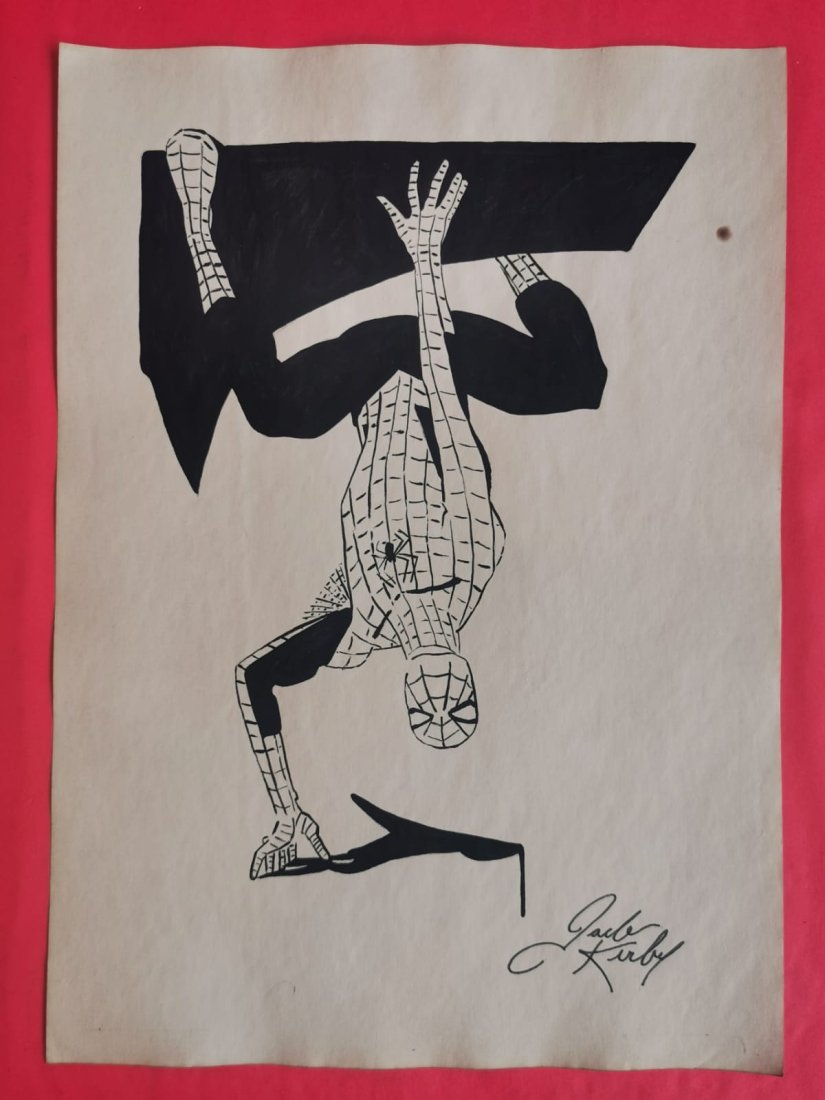 Jack Kirby drawing on paper - In the style of: In the Style of Jack Kirby Drawing on paper-------------------Measures: 12" x 8" Inches aprox---------------------------------- Jack Kirby was an American comic book artist, writer and editor, widely