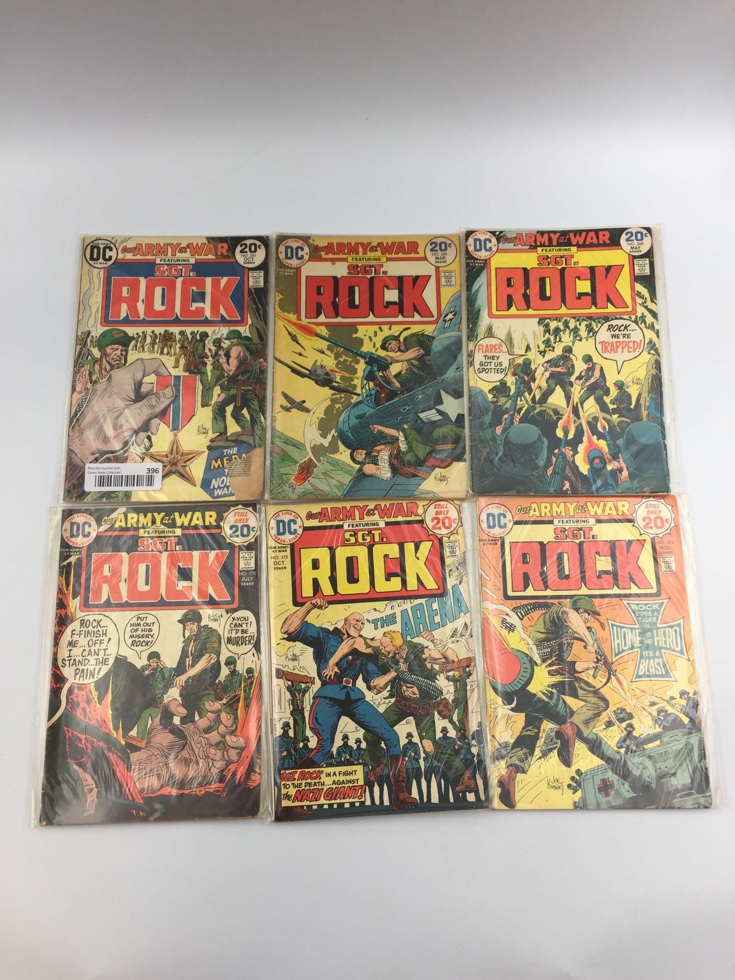Our Army at War Various Titles #261-282: Our Army at War #261 Oct-73 DC Cover Info: Subtitle Corner Ripped Our Army at War #266 Mar-74 DC Our Army at War #268 May-74 DC Our Army at War #270 Jul-74 DC Our Army at War #273 Oct-74 DC C