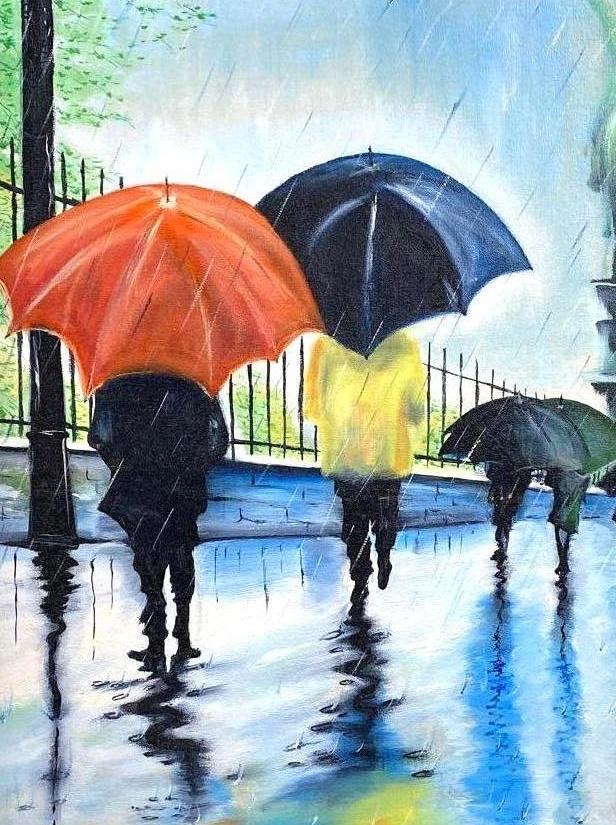 D. Clark, Untitled Umbrellas/ Rain (1 of 5)