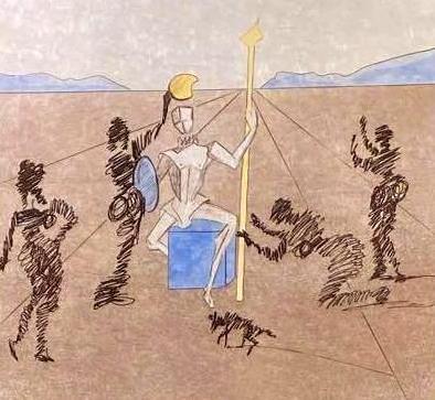 Salvador Dali (1904-1989), Don Quixote (1 of 5)