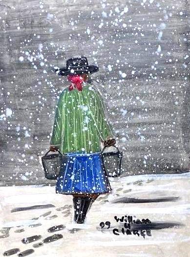 William H. Clark,  Untitled  Woman in Snow (1 of 5)