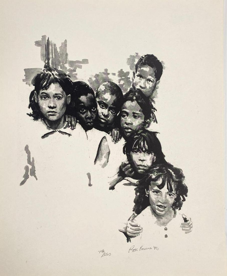 P'ter Brown, Untitled Group of Children (1 of 2)