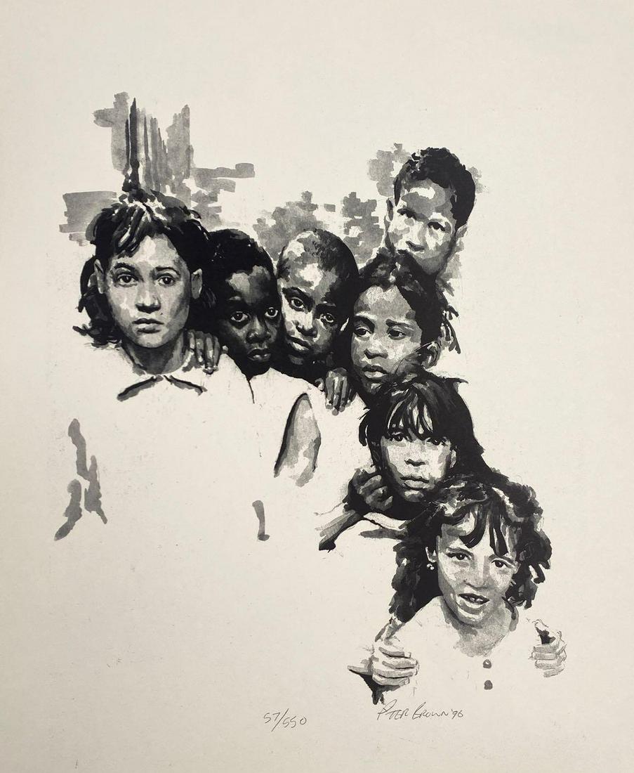 P'ter Brown, Untitled Group of Children (1 of 2)