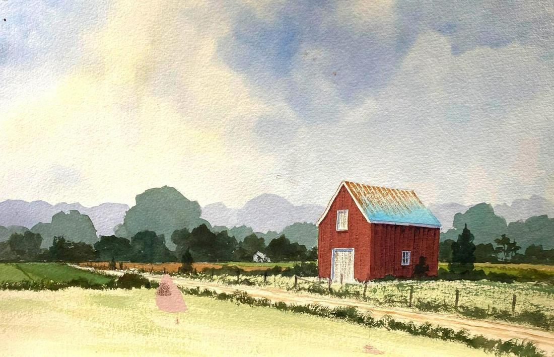 Robert Burnell (1972-2000),  Untitled Practice Art (1 of 2)