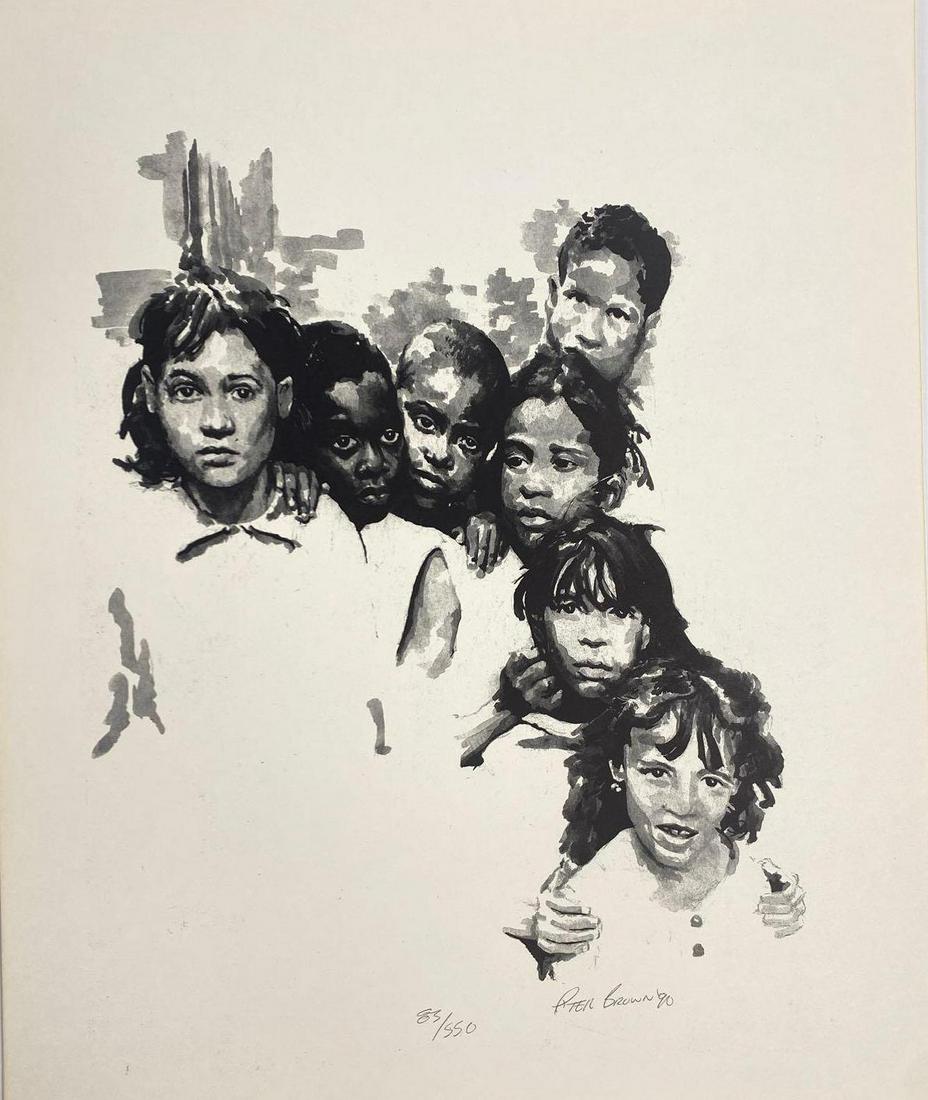 P'ter Brown, Untitled Group of Children (1 of 2)