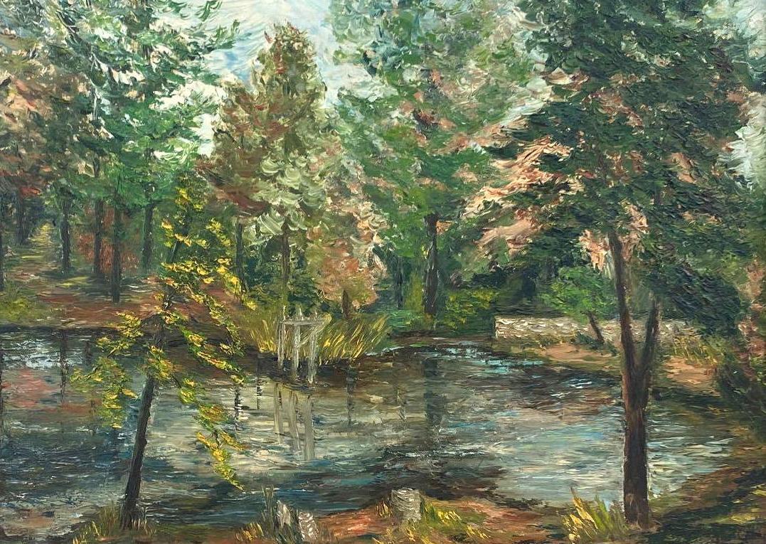 Minor J, Untitled Oil Painting of Trees (1 of 5)